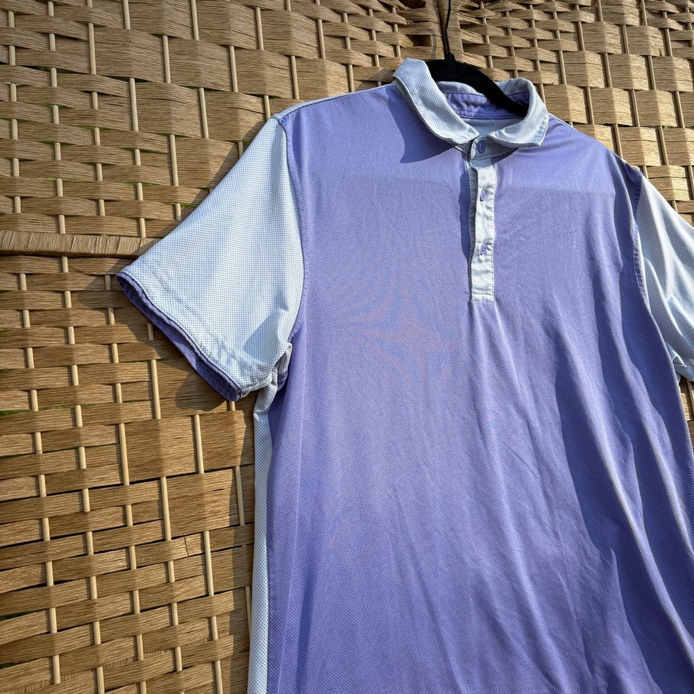Head Men’s Golf Lavender/White Polo Shirt Men’s Size Large - Picture 2 of 9